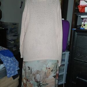 Style Studio Women's Pink Sweater And Skirt